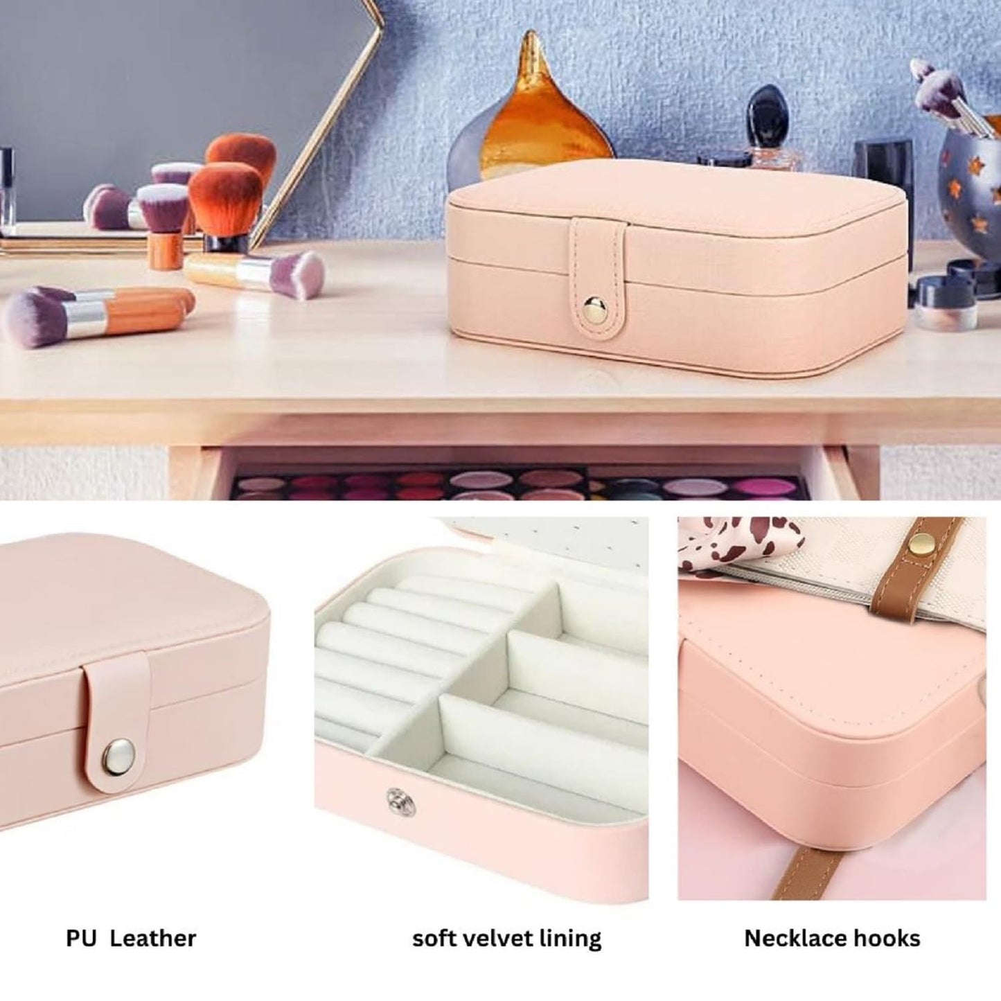 WanderLuxe Compact Jewellery Case