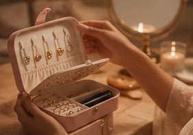 WanderLuxe Compact Jewellery Case