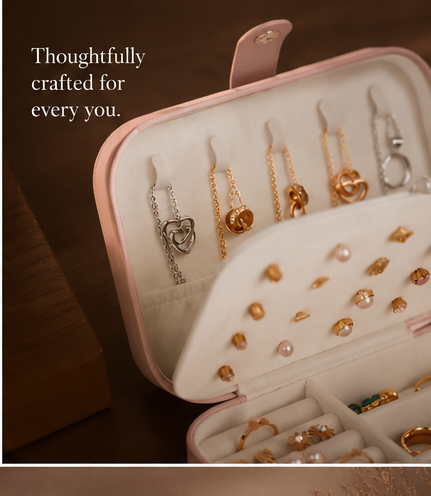 WanderLuxe Compact Jewellery Case